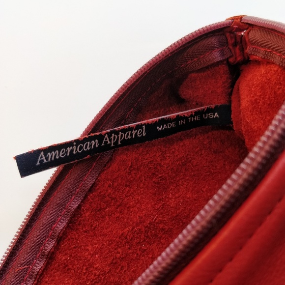 American Apparel cherry red leather clutch - Picture 4 of 4